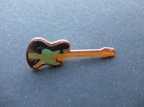 Gitaar snaarinstrument zwart-groen